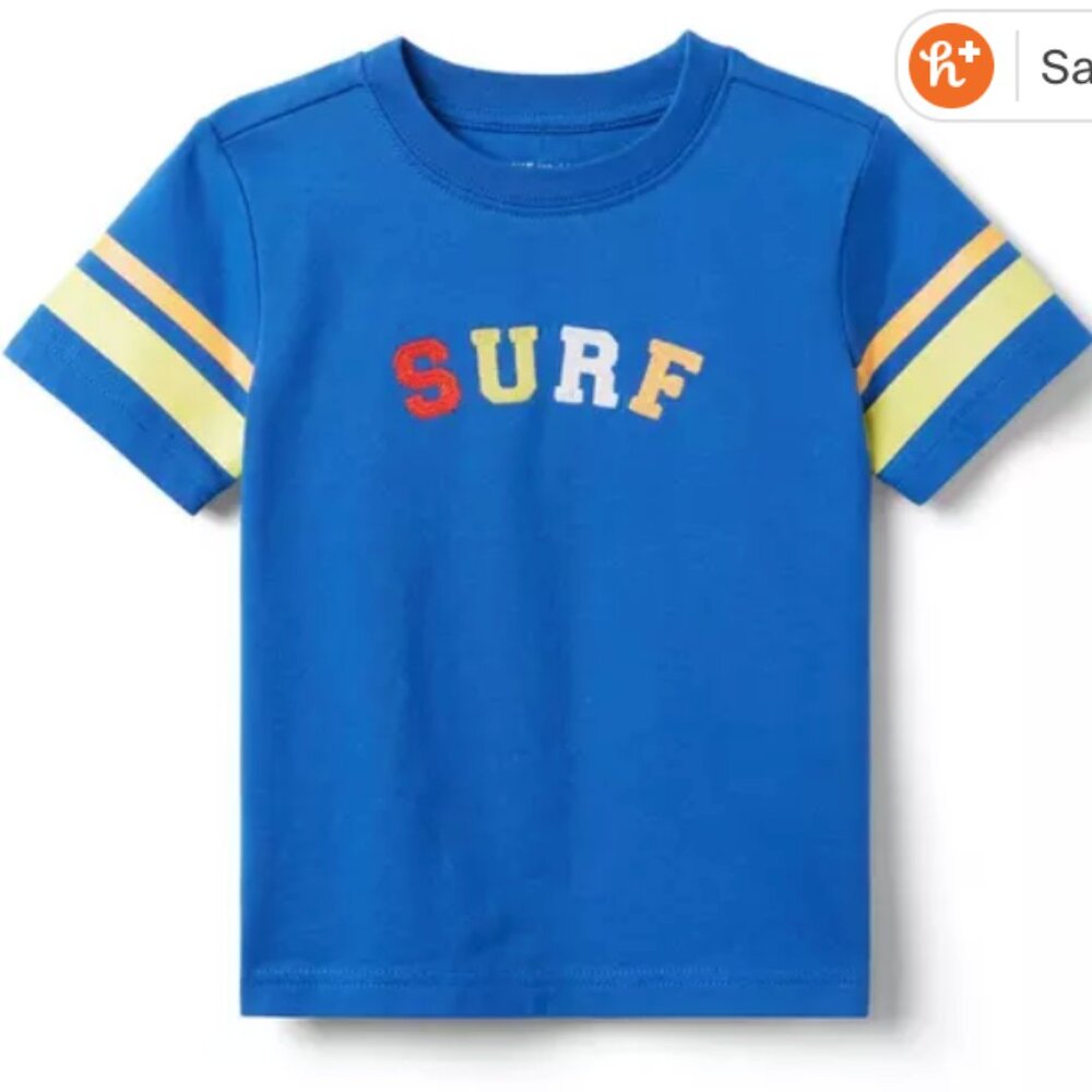 Janie and Jack - Surf Tee in Galaxy Blue - 18-24m